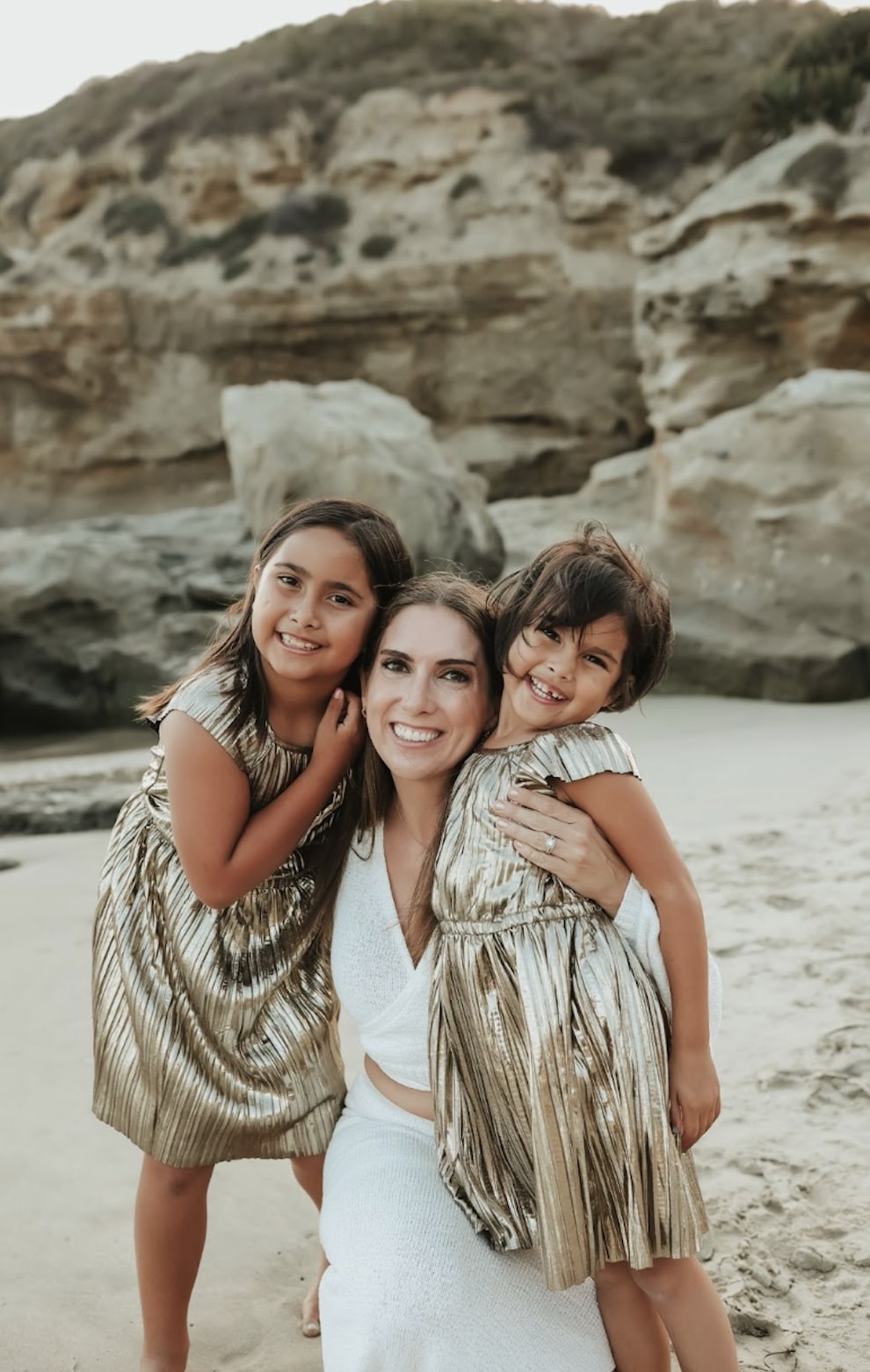 Mary Jaucian with her children